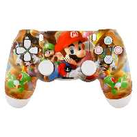 دسته بازی بی سیم سونی Dualshock 4 High Copy درجه یک طرح Super Mario مناسب برای PS4