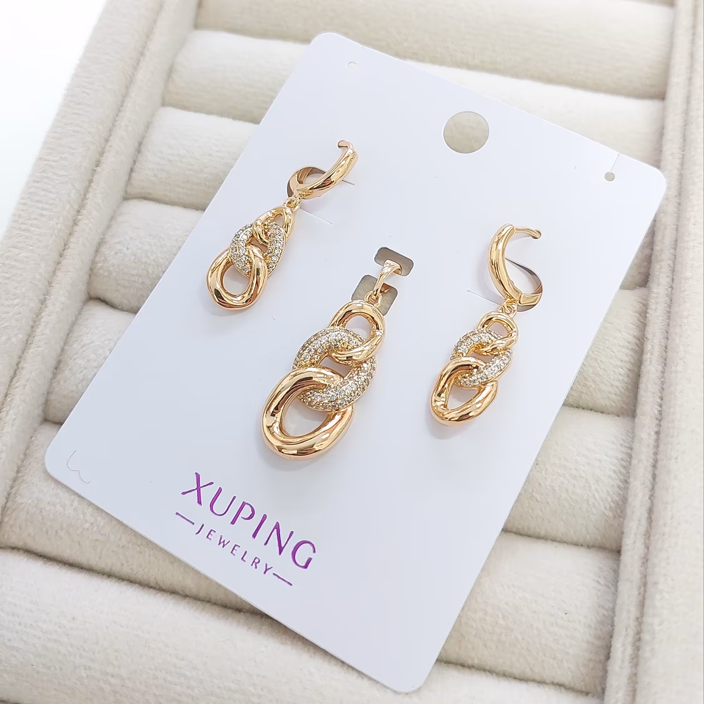 نیم ست ژوپینگ طرح کارتیر نگین دار با ثبات رنگ عالی 