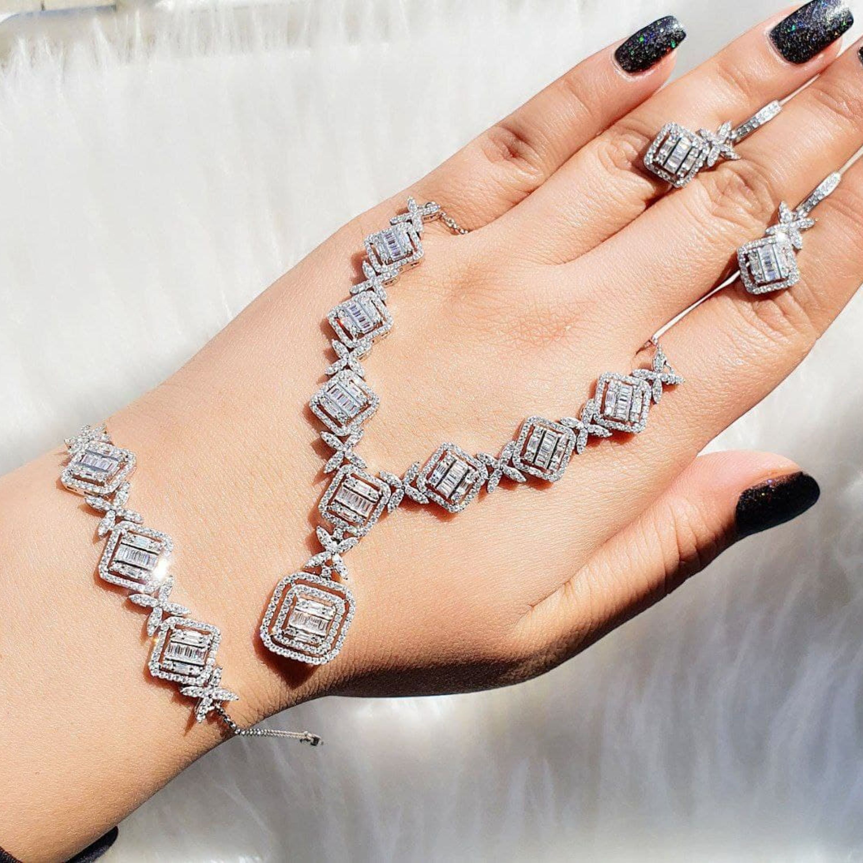 سرویس جواهری نقره سری  EA