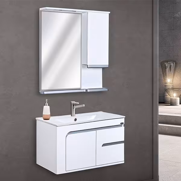 کابینت روشویی مدل آنیتا 70 نقره ای