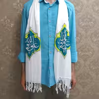 شال گردن علی ولی الله سفید