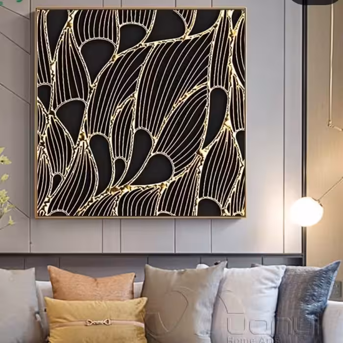 تابلو نقاشی دکوراتیو کار دست روی بوم ابعاد 100 سانتیمتر در 100 سانتیمتر سانتیمترعکس اول ژورنالی میباشد 