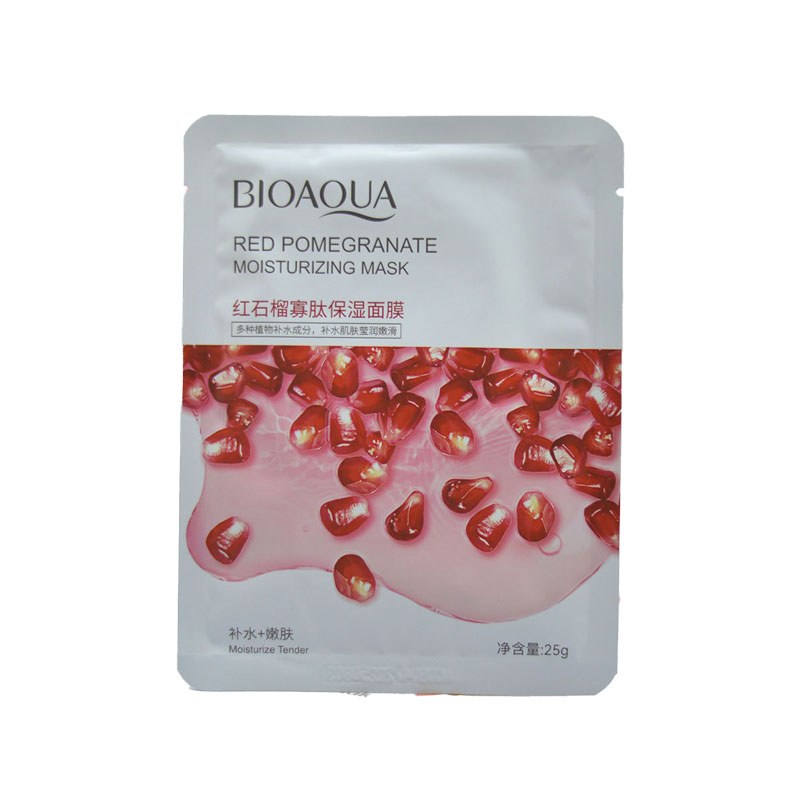 ماسک صورت ورقه ای بیوآکوا BioAoua مدل Pomegranate