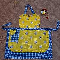 پیشبند دو دامنی با جیب  موبایل و مشمای درجه یک و پارچه نسوز