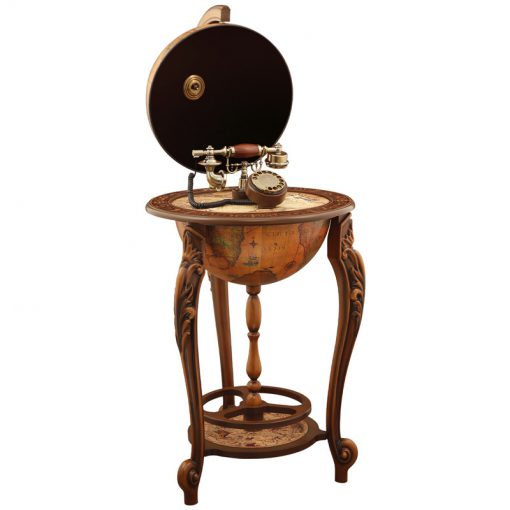 میز تلفن لوتوس کره چوبی کد TG-816 رنگ BROWN
