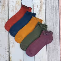 جوراب مچی لب فری نخ پنبه دخترانه و زنانه 