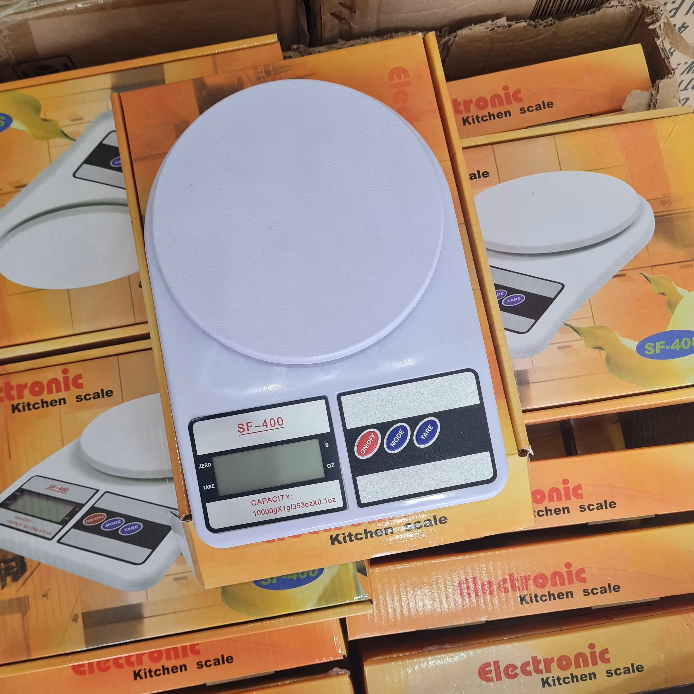 ترازو آشپزخانه اصلی چین برند سومیت  با باطری،  دیجیتال 10 کیلویی  sf 400 دقت 1 گرم 