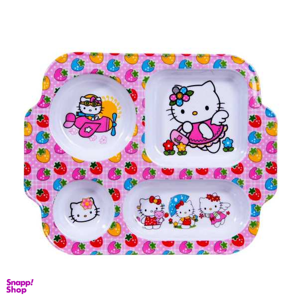 ظرف غذای کودک طرح گربه کد 4