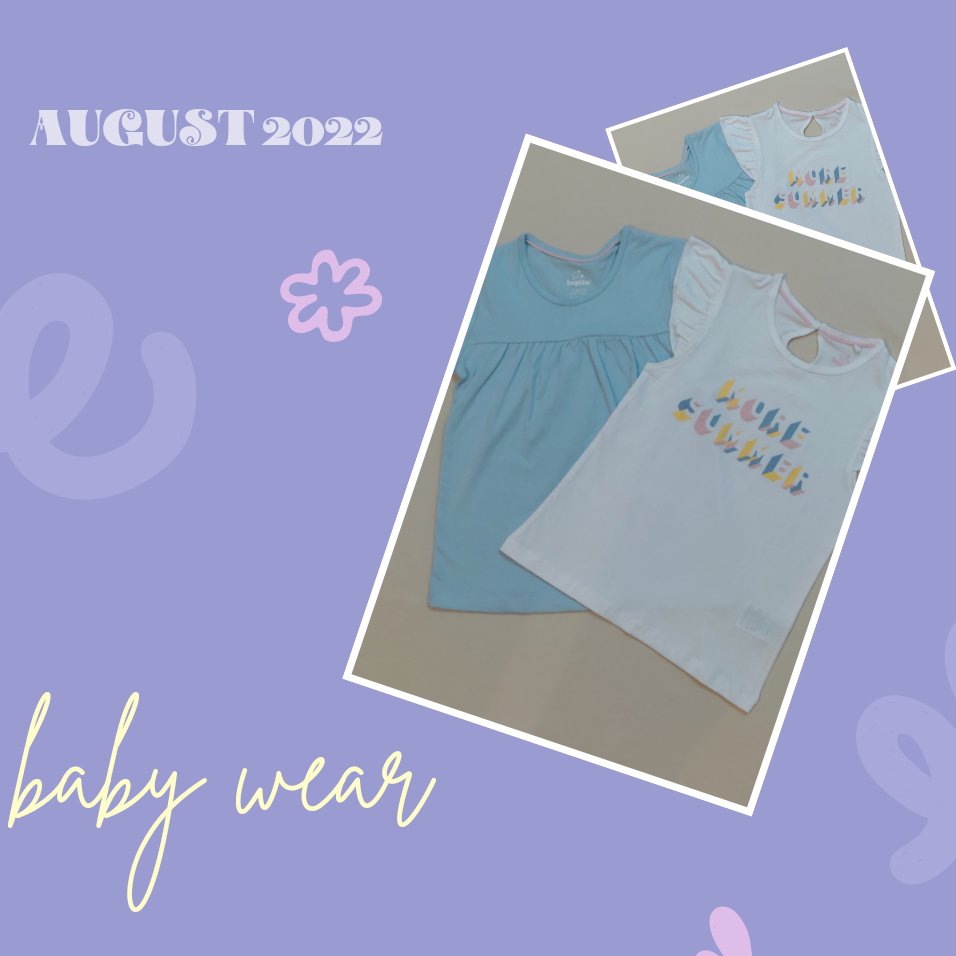 پک 2 عددی تیشرت دخترانه جنس نخ پنبه برند لوپیلو آلمان مناسب سن 4 تا 6 سال