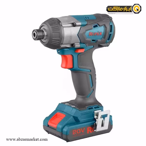 پیچ گوشتی شارژی رونیکس براشلس لیتیوم 20 ولت مدل 8906