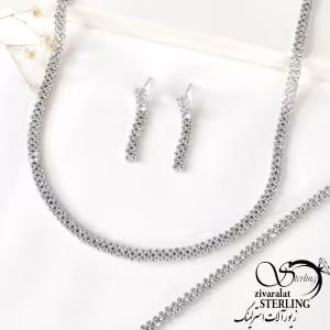 سرویس نقره زنانه طرح جواهر کد:2025