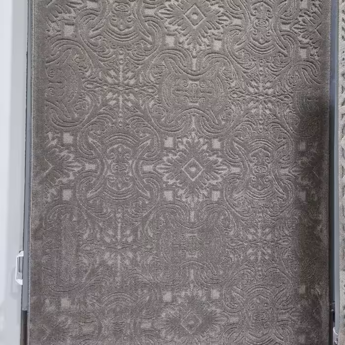 فرش پاتریس  فرش گلیم مدرن 400شانه طرح  بیشه طوسی تیره سایز یک در یک ونیم متری