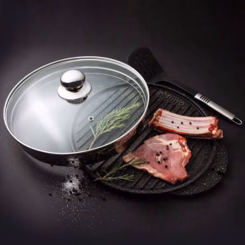 تابه گریل چدنی درب پیرکس 