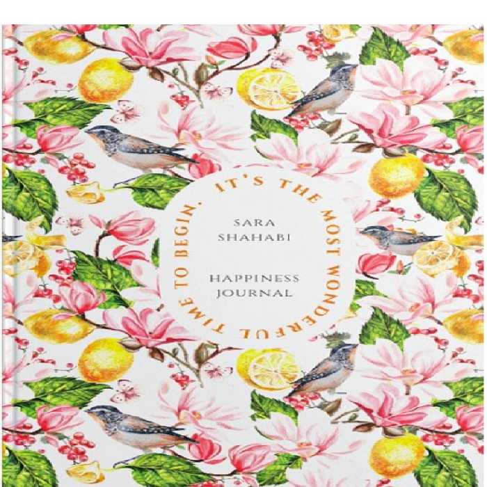 دفتر سایز A5 گلدار لیمودار