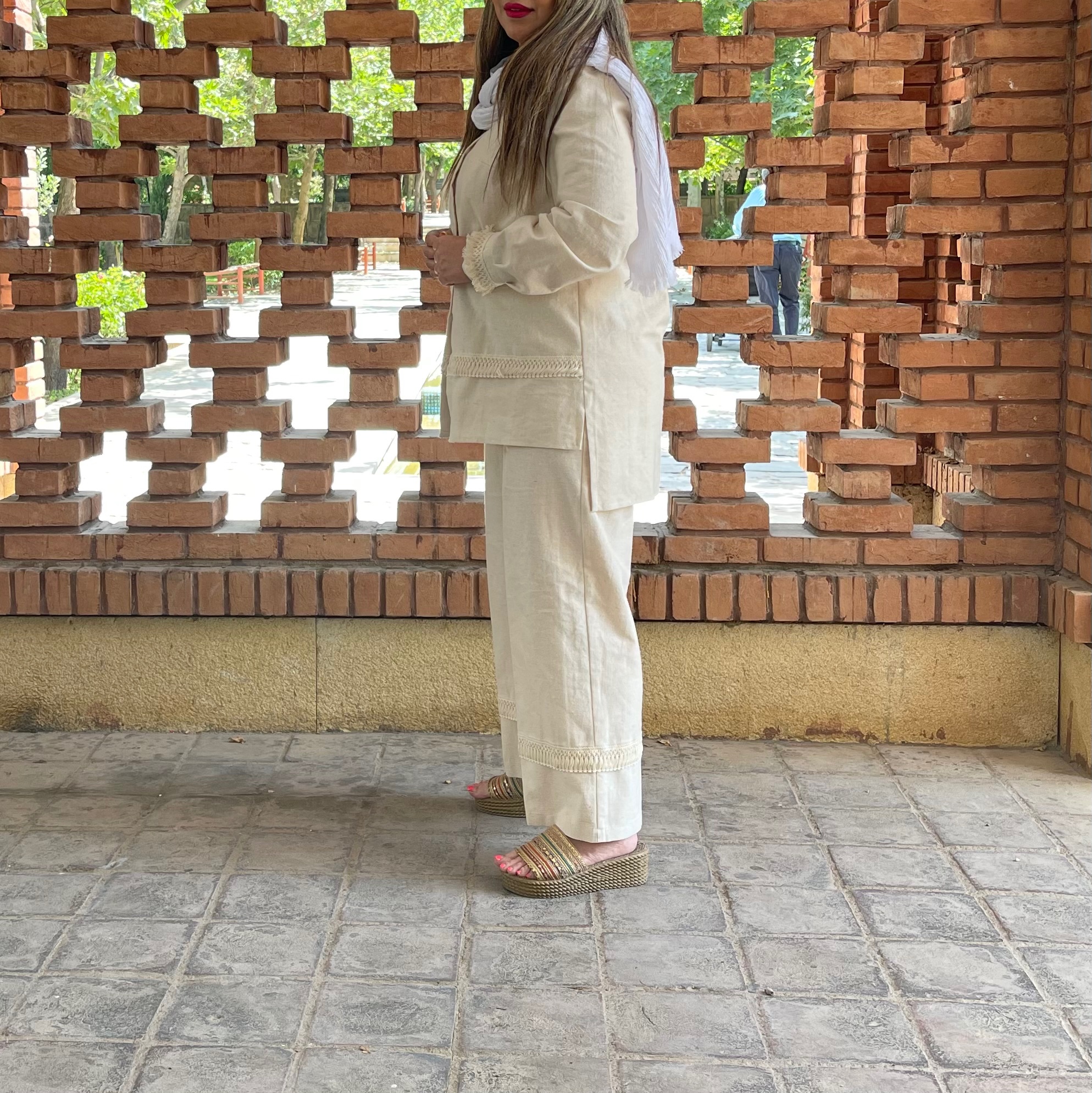 شومیز شلوار لینن