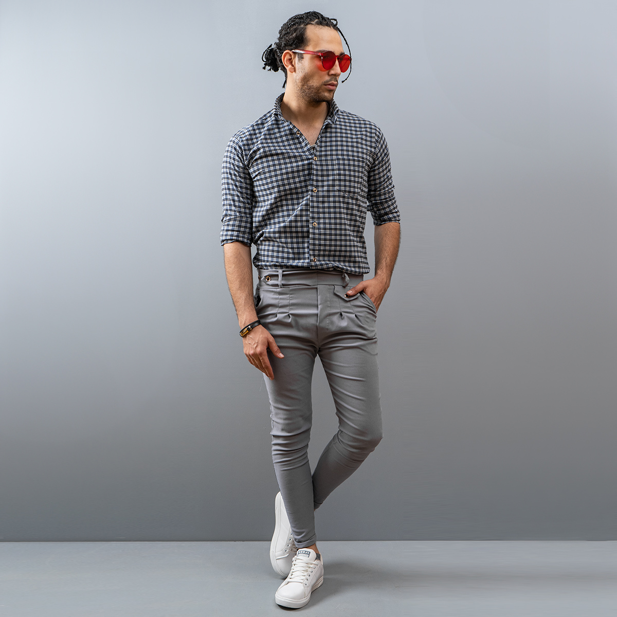 پیراهن چهار خانه مردانه مدل Dashil