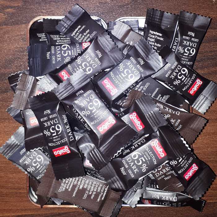 شکلات کاکائویی تلخ 65 درصد دوسرپرس سایرو (100 گرمی، 24 عددی)
