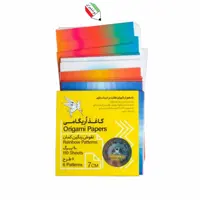 کاغذ اریگامی 7 سانت طرح رنگین کمان پیشگامان 8064 و 68031