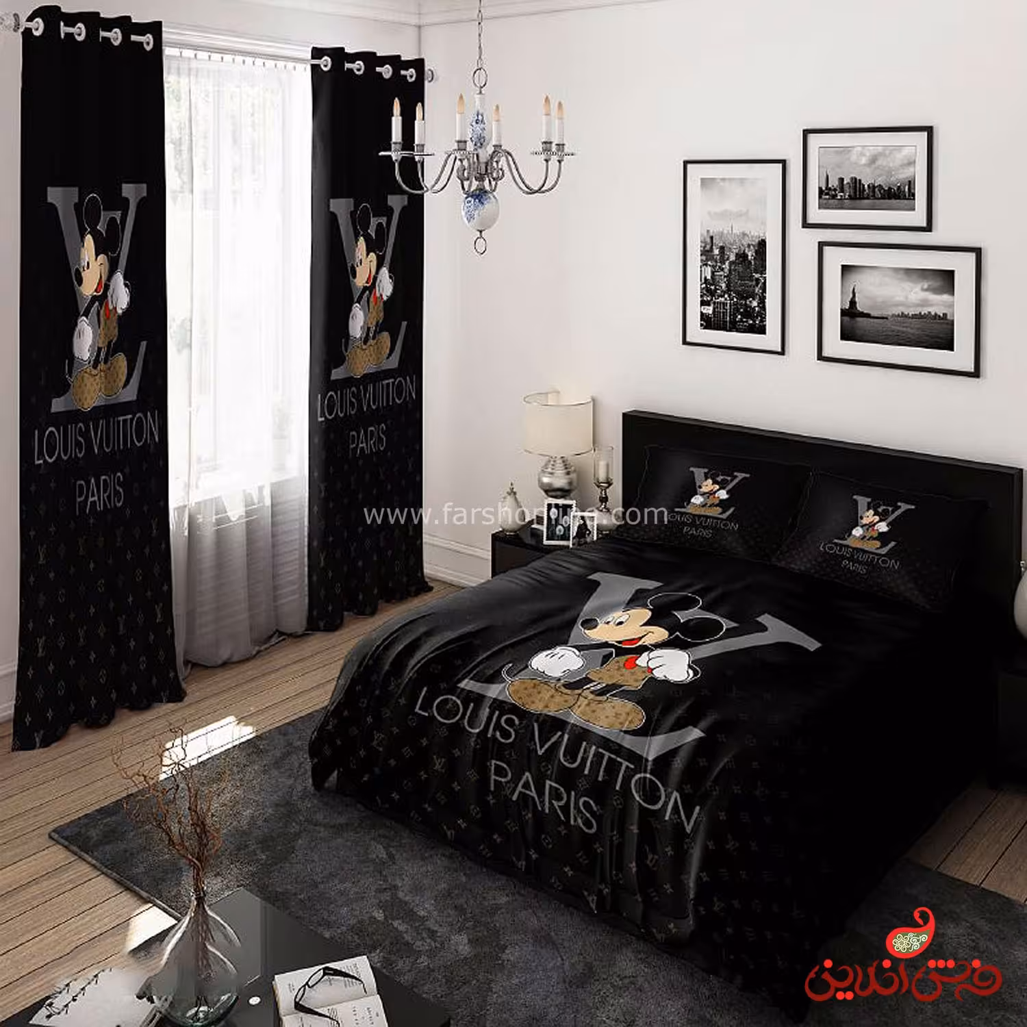 روتختی  طرح برند لویی ویتون و میکی موس(louis viuton) کد 15197