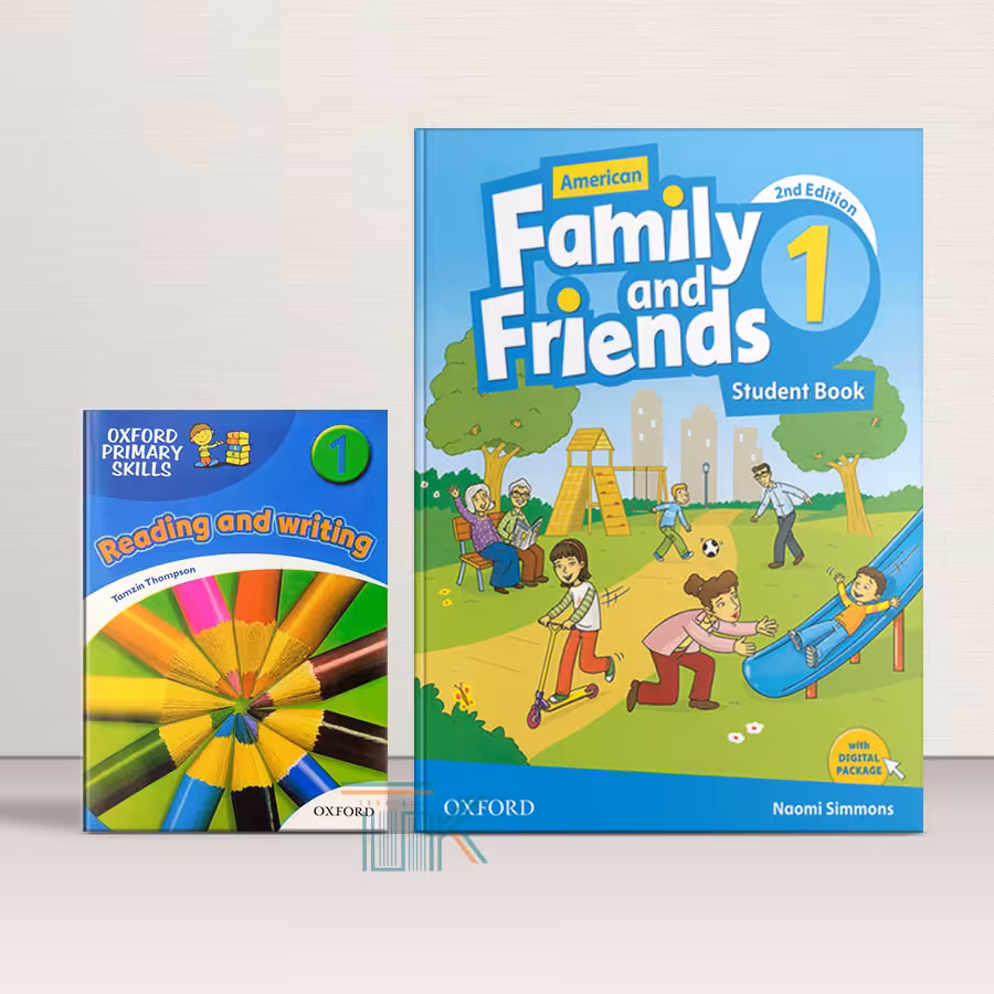 پک کتاب امریکن فمیلی اند فرندز 1 ویرایش دوم   کتاب ریدینگ اند رایتنیگ | American Family and Friends 1 2nd Edition   Reading-Writing Book Pack | خرید کتاب زبان | خرید لوازم التحریر | چی کتاب | بالاترین تخفیف و ارسال رایگان