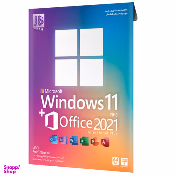 سیستم عامل Windows 11 + Office 2021 نشر جی بی تیم