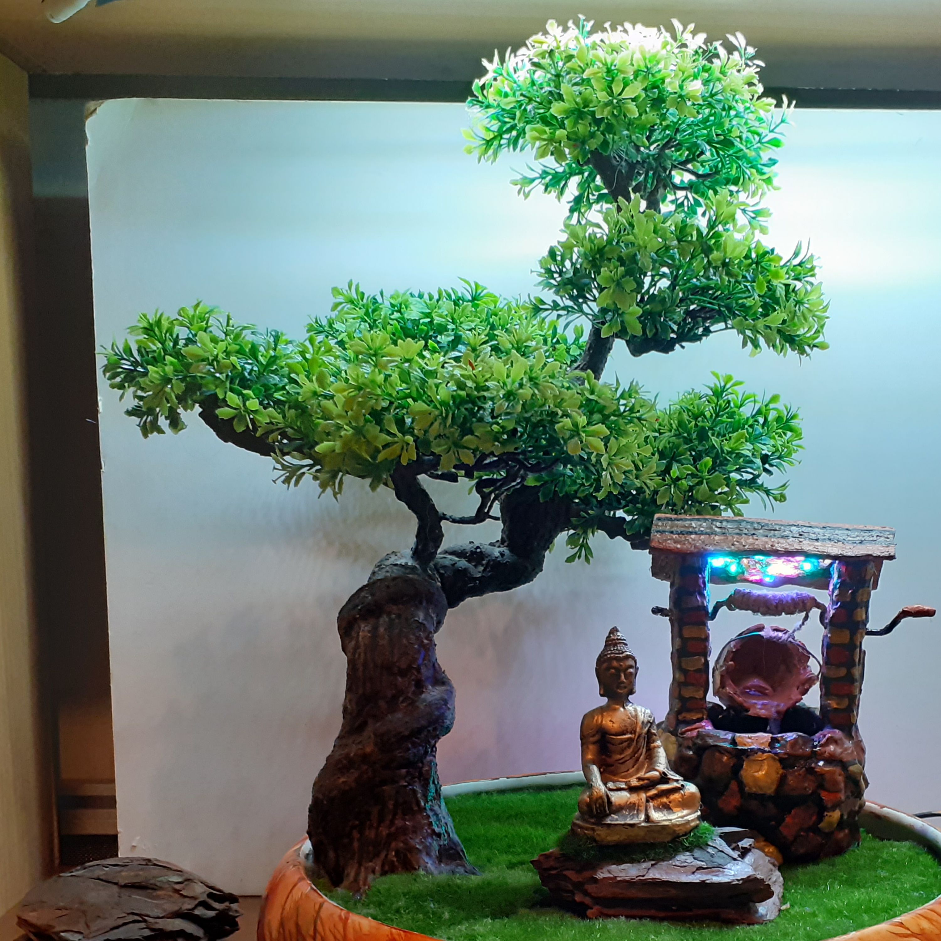 آبنما رومیزی منطره چاه و درخت