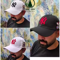 کلاه کتان با دوخت مارک NY