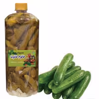 خیار شور درجه یک خانگی یک و نیم کیلویی (بوته ای )