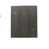 کلید push button بهمراه چهار پل روشنایی   دو پل سناریو سری آیینه ای geeklink گیک لینک 4GANG LIGHTING 2GANG SCENARIO