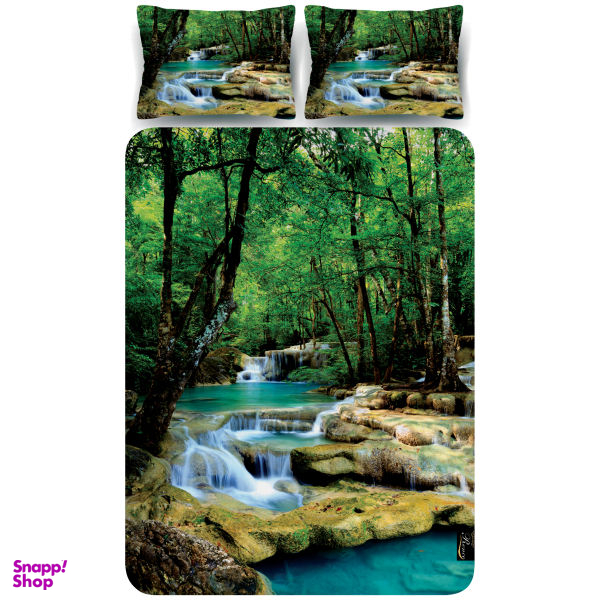 سرویس ملحفه کد B1-10324 یک نفره 3 تکه چند رنگ