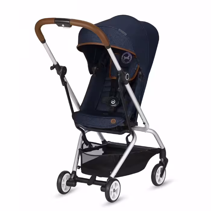 کالسکه کریر سایبکس  مدل ایزی تویست چرخشی 360 درجه  گارد مشکی اداپتور نصب  با کریر سایبکس ایتون  با تو دوزی قهوه ای cybex  eesy s twist