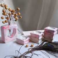 ست جاوارمری جنس سنگ مصنوعی طرح ابروبادی قابل سفارش در طیف رنگی دلخواه وزن 1.650