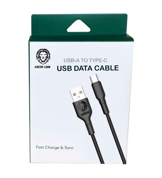 کابل شارژ فست تایپ سی گرین لاین مدل GNTPTGHATCBK