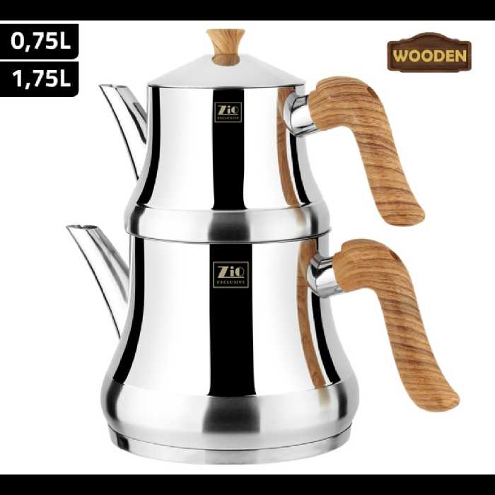 کتری و قوری زیو Zio ظرفیت 0.75 و 1.75 لیتر مدلZ-618(اصلی) (کد3و2)