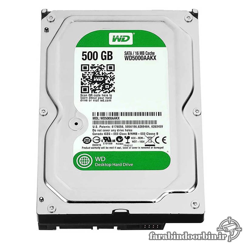 هارددیسک اینترنال وسترن دیجیتال سری سبز مدل WD500AZRX ظرفیت 500 گیگ 