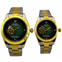 ست ساعت رولکس زنانه مردانه اتومات گوکی اندیکس نگین دار ROLEX OYSTER