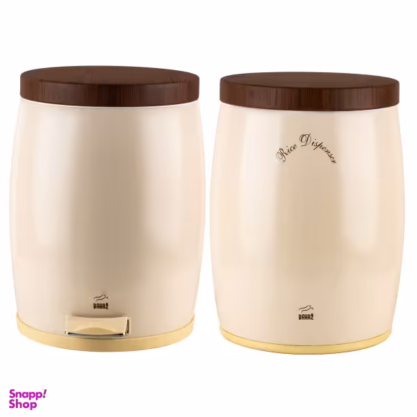 سطل زباله پدالی بهاز کالا مدل خمره ای کد DR VENGE 02 به همراه ظرف برنج