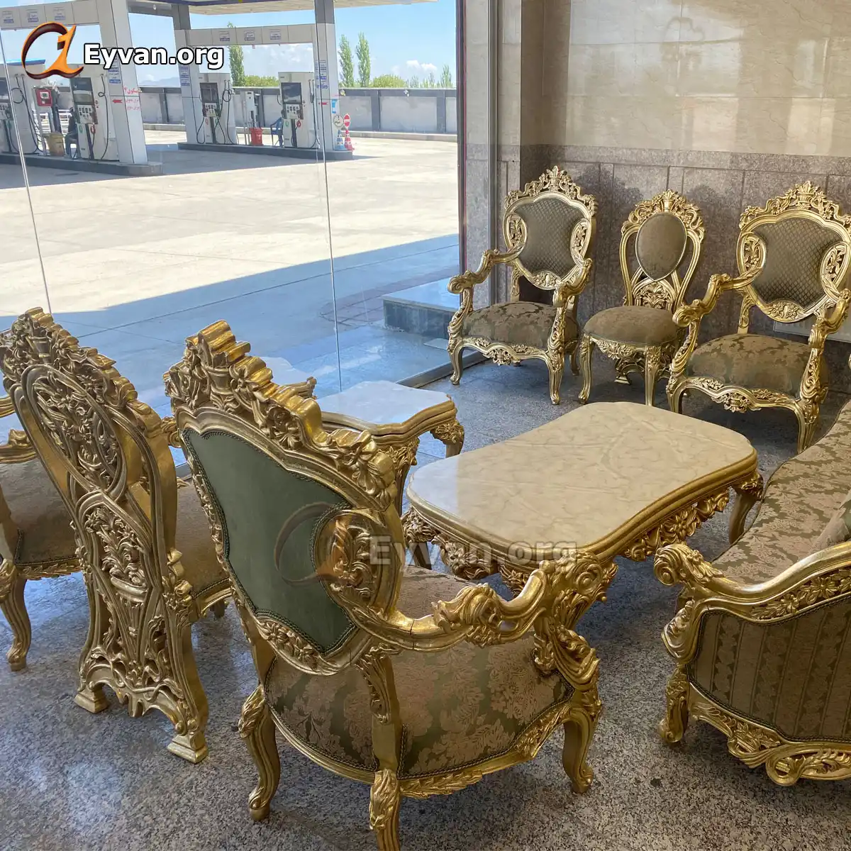 مبل سلطنتی تاج | طرح لاکچری کد ms2030