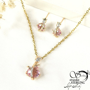 نیمست نگین قلبی سوارسکی برند ژوپینگ کد 7822