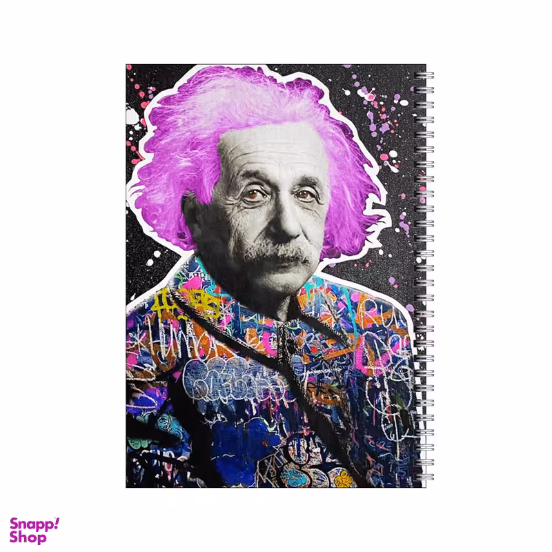 دفتر مشق 80 برگ بامبیلیپ طرح کلاژ آلبرت انیشتین کد 5073578