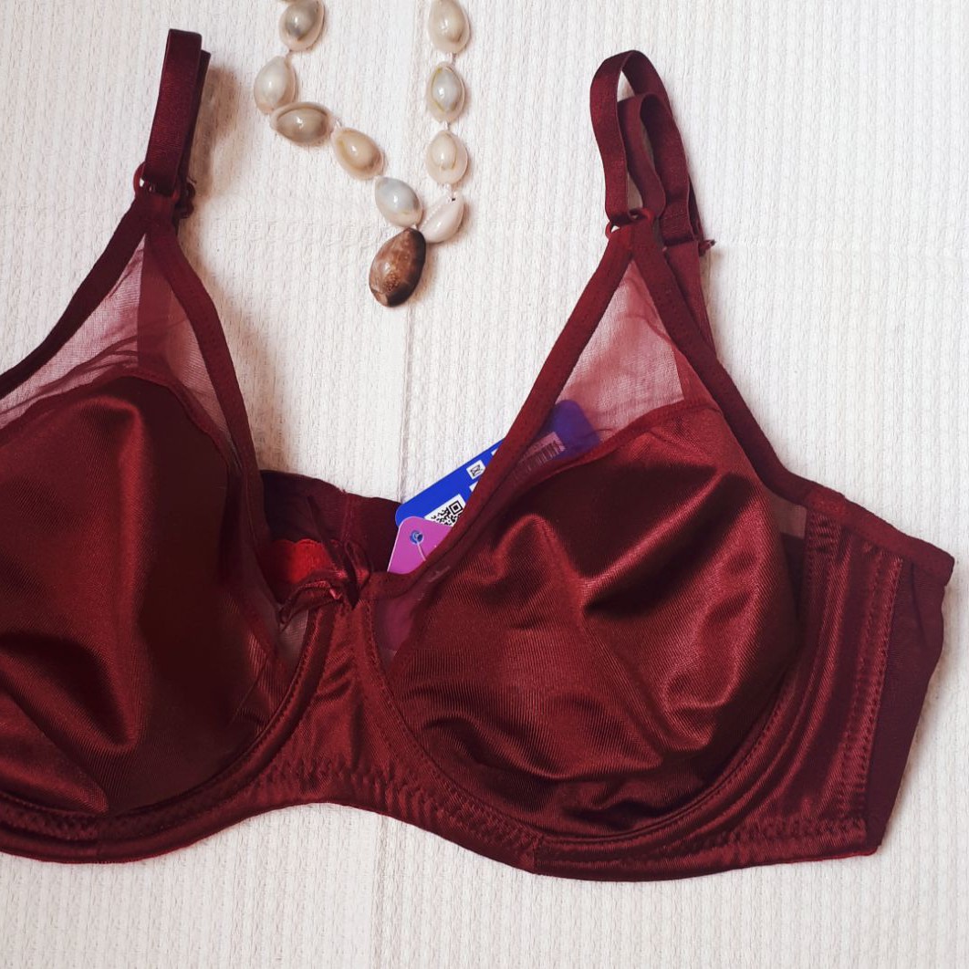 سوتین تک پرلون سایز 90 رنگ  زرشکی کار بسیار خوش تن و پرفروش
