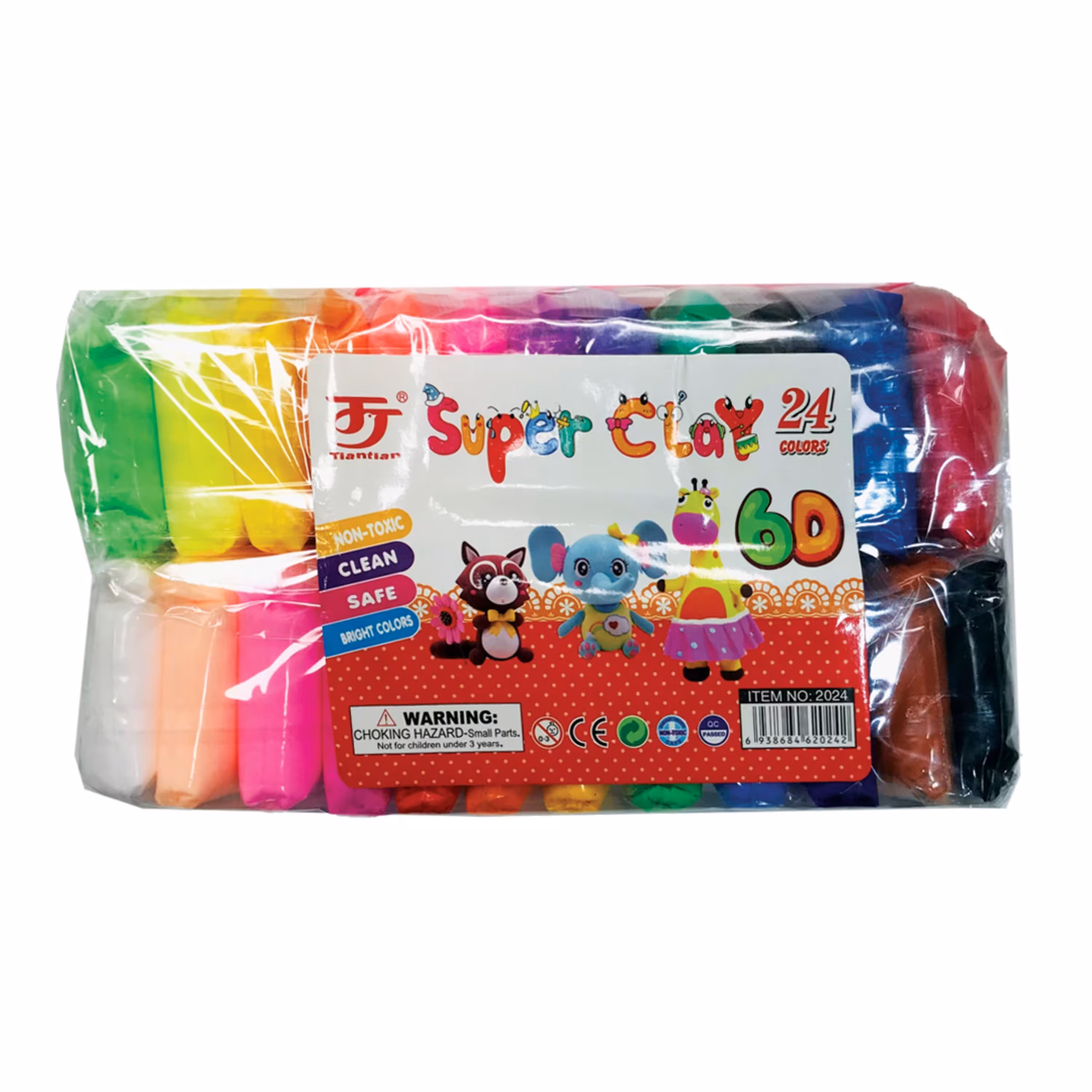 خمیر بازی مدل سوپر کلی بسته 24 عددی