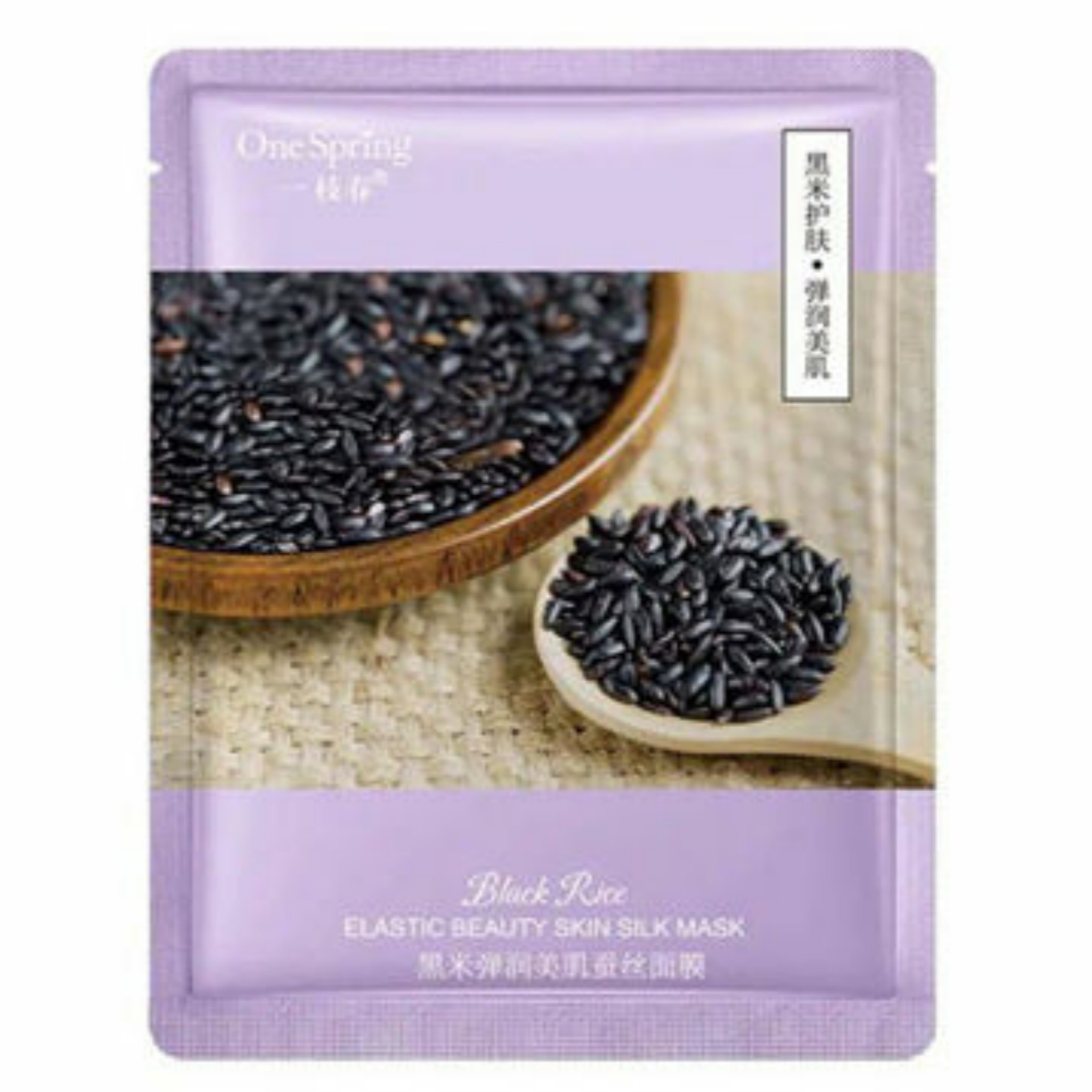 ماسک ورقه ای عصاره برنج سیاه one spring وزن 25 گرمی