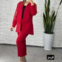 مانتو شلوار آستین چاپی سایز 36 تا 46