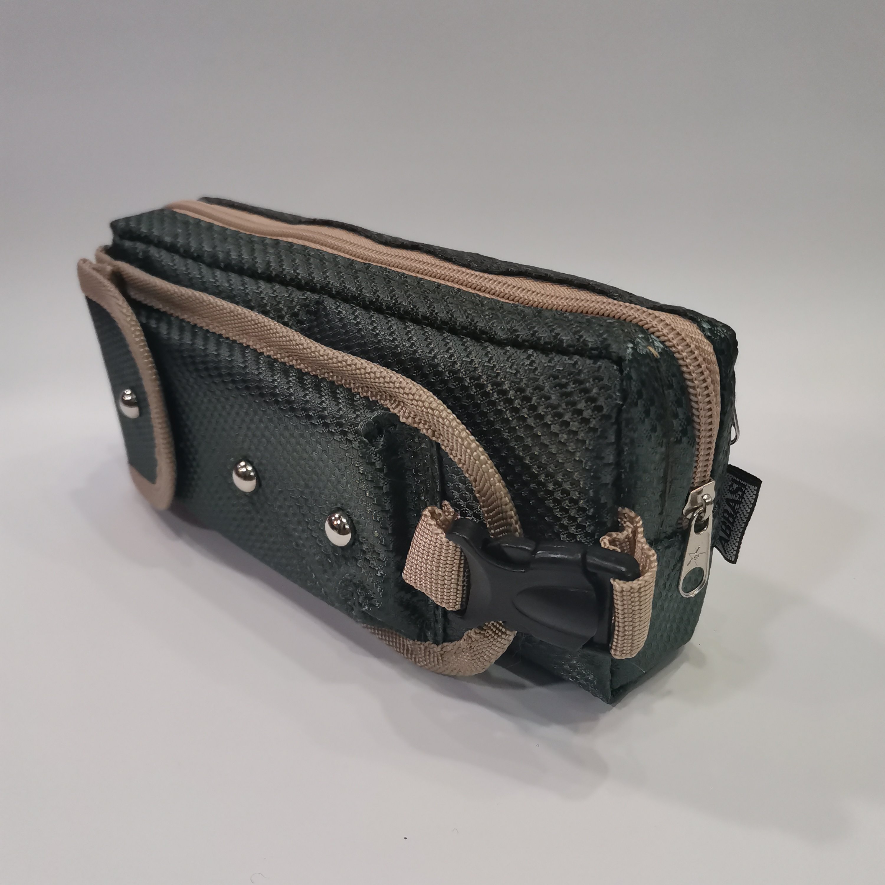 جامدادی 2زیپ با محفظه قفل دار