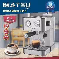 اسپرسوساز 20بار  ماتسو تحت لیسانس ژاپن دارای پمپ ایتالیایی MA-235

