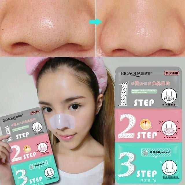 ماسک بینی سه مرحله ای رفع جوش های سرسیاه بینی (لطفا قبل از ثبت سفارش، موجودی بگیرید) 