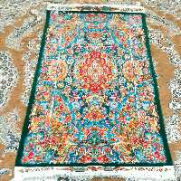 فرش دستباف ابریشمی سالاری طرح دلربا