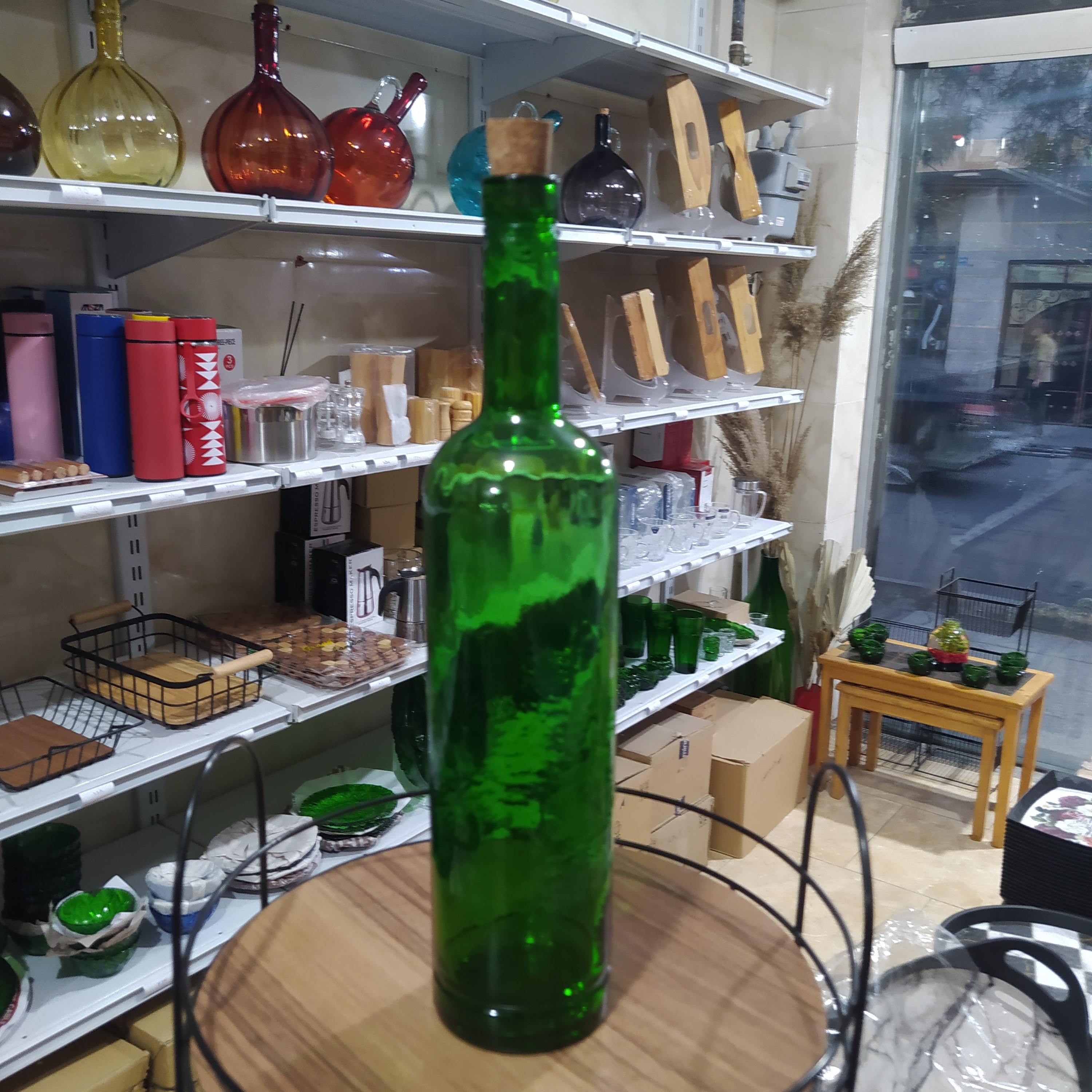 بطری یک لیتری پردیس با درب چوب پنبه 