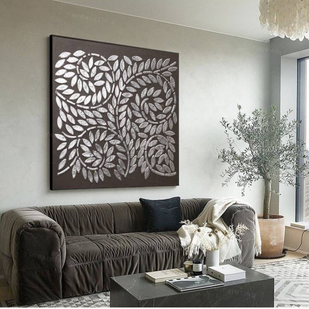 تابلو دکوراتیو طرح برگ
